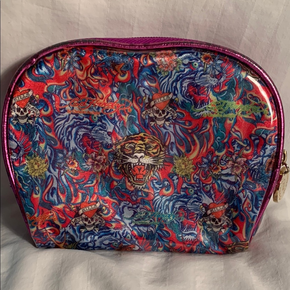 Ed Hardy by Christian Audigier small makeup bag.